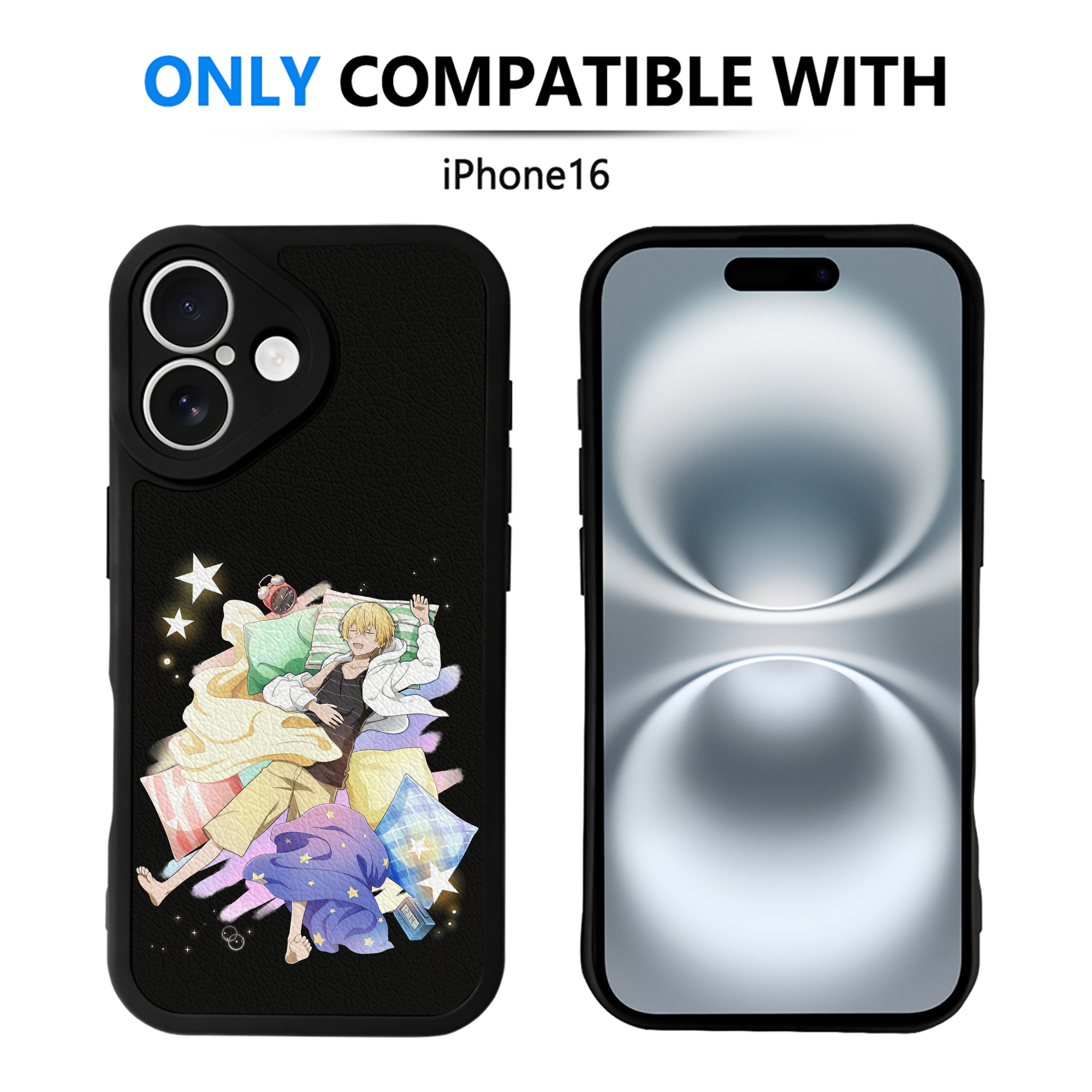 （画像用） 文豪ストレイドッグス Bungo Stray Dogs 【iPhone 16シリーズ対応】シリコンスマホケース（レザー調） 材質：シリコン